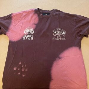 Darc Sport Wolves Burgundy and Pink Tee